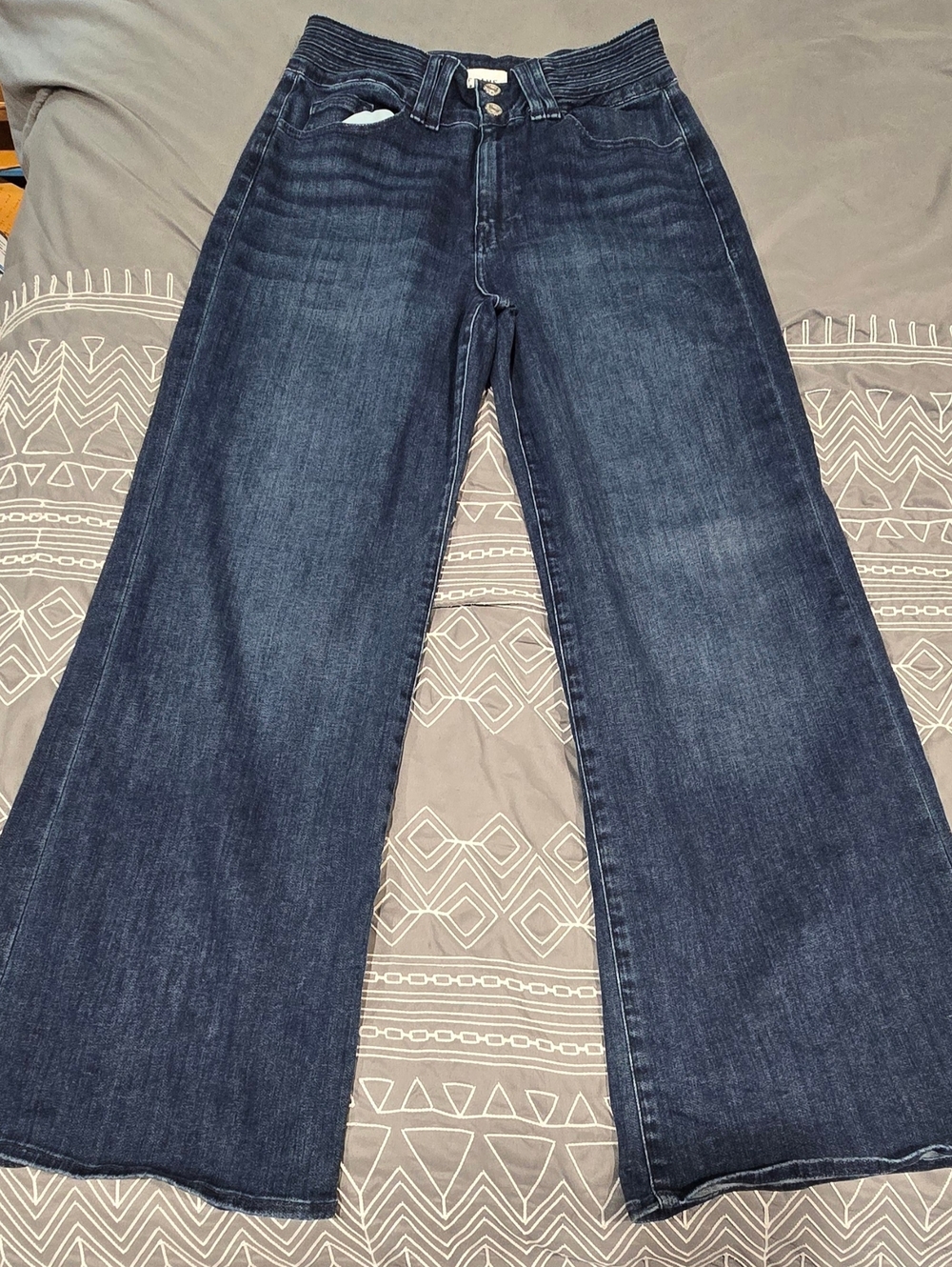 Frame Triple Binding High Waisted Wide Leg Jeans Size 31 - Picture 5 of 8